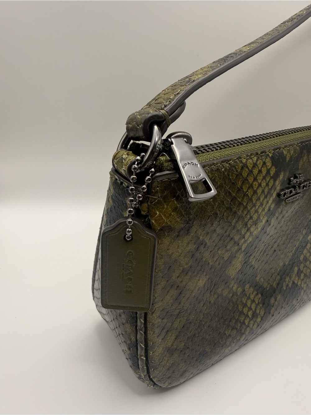Coach Olive Python Shoulder Bag - Picture 5 of 12